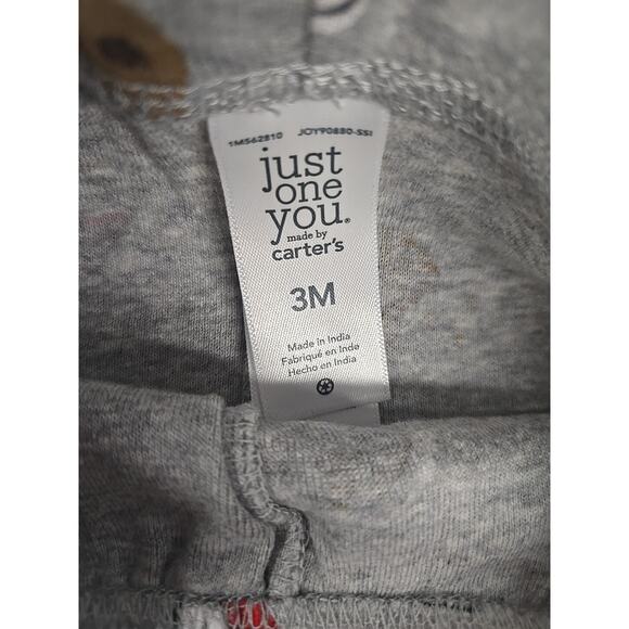 Carters Just One You Baby Size 3 Months 2pc Santa Top Bottom Set Plus Extra Top - Picture 14 of 14